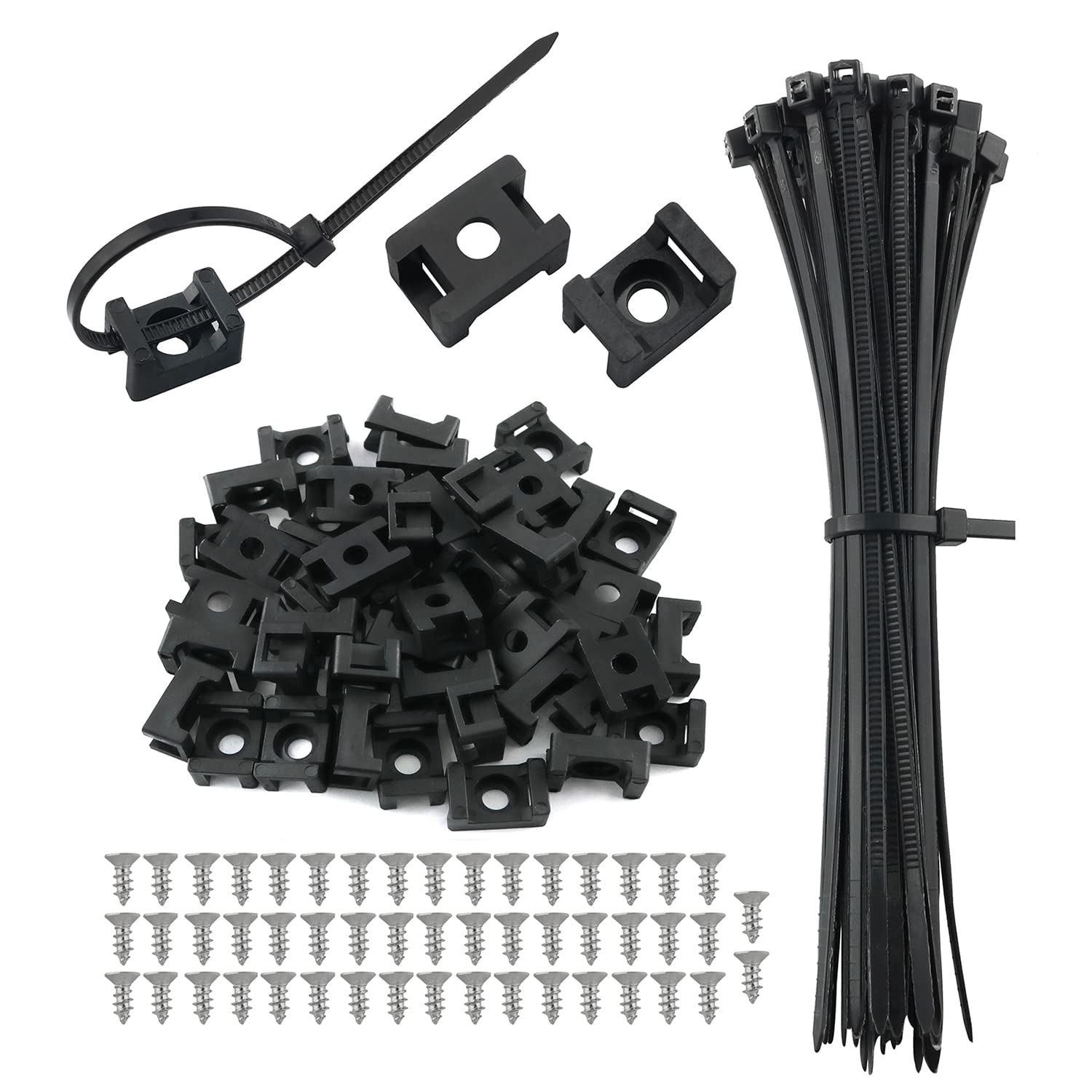Amazon.com: Saddle Type Mounts Base with 4.7inch Cable Ties