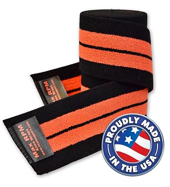 Max RPM Powerlifting Knee Wraps - 2 Meter Pair 3 Meter