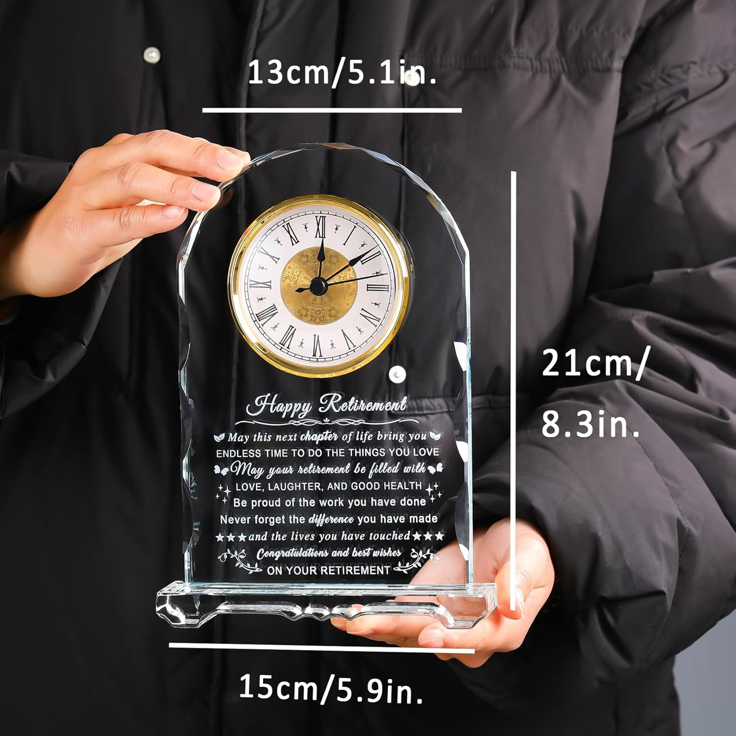 Ornalrist Retirement Gifts for Women Men 2026, Happy Retirement Clock Gifts - Best Retirement Gifts for Coworkers Teacher Nurses Boss Friends, Retirement Party Decorations