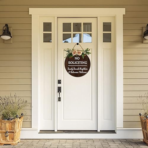 Miniatura 2 de Isaric Letrero de madera de bienvenida de 12 x 12 pulgadas para puerta delantera, familiares, amigos, vecinos y entregas, para decoración de corona