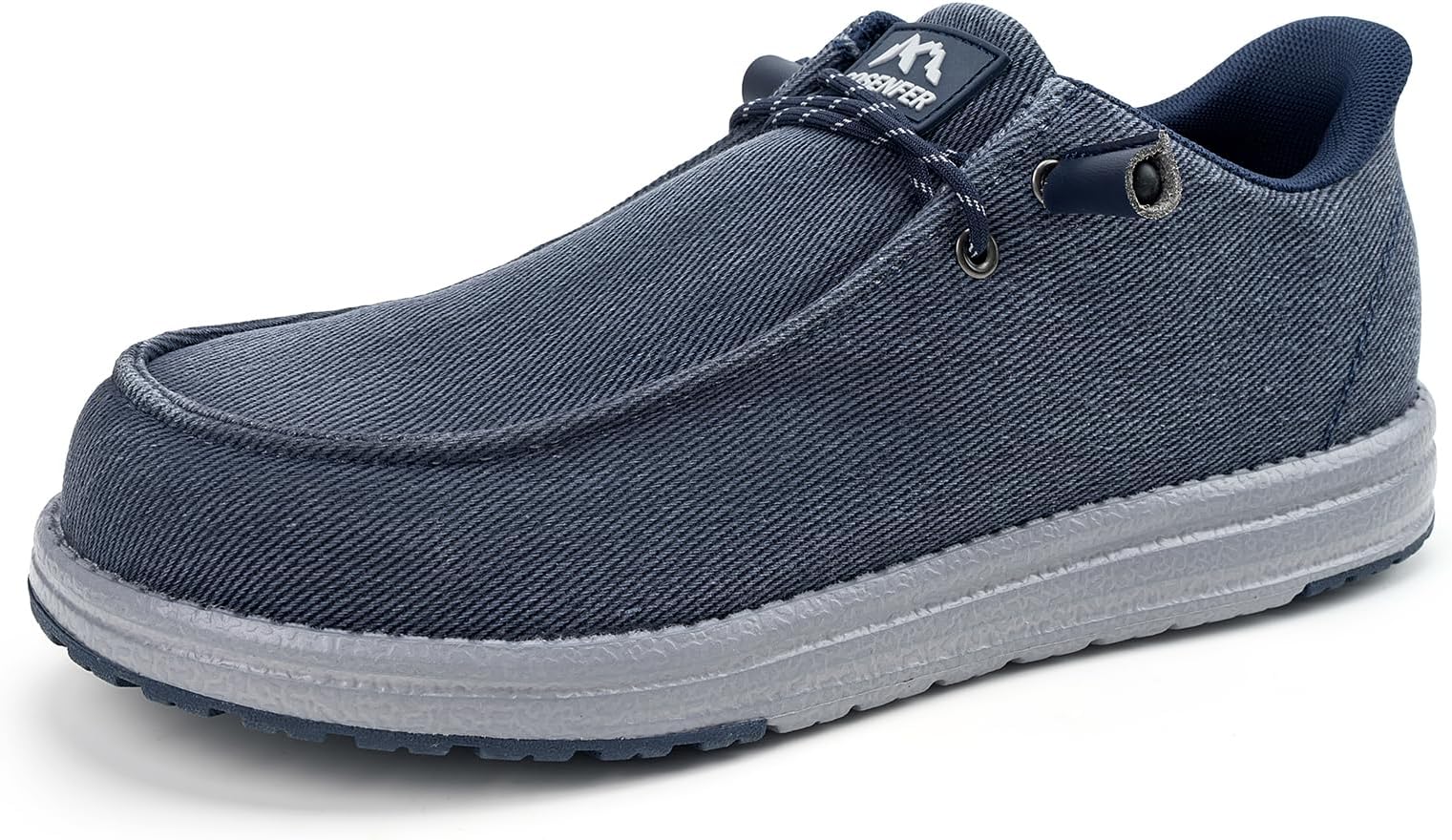 Sosenfer Steel Toe Shoes for Men | Slip Resistant Work Boots with Composite Toe | Lightweight Safety Loafers for Construction & Warehouse | Non-Slip Rubber Outsole