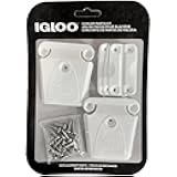 Cooler Plastic Parts Kit - Made in The USA - 2 Latches, 3 Hinges, Latch Post & Screws