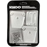 Igloo Cooler Plastic Parts Kit - Made in The USA - 2 Latches, 3 Hinges, Latch Post & Screws