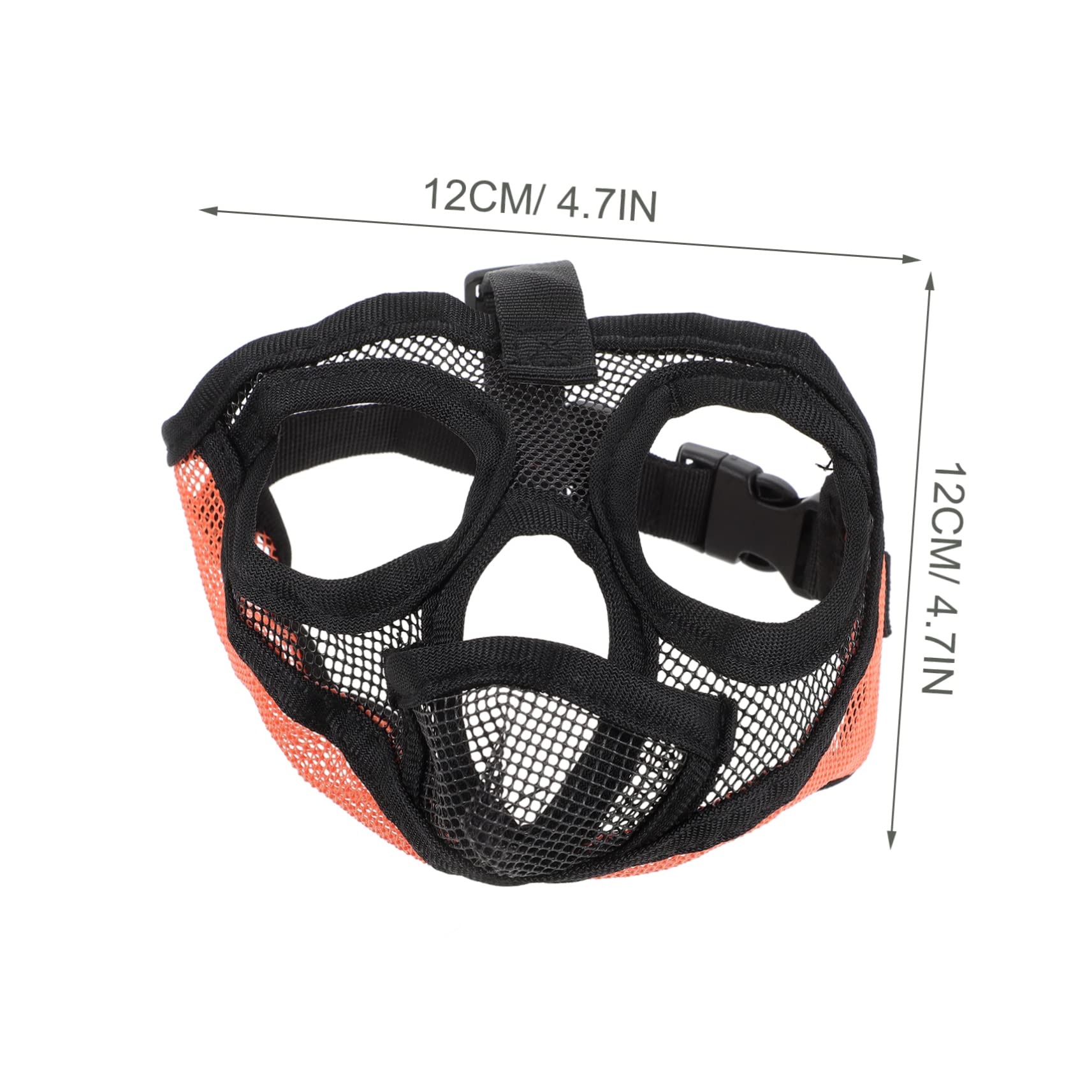POPETPOP 3pièces Muselière Respirante pour Chien à Museau Court Confortable Et Ajustable Idéale pour Prévenir Les Aboiements Morsures Accessoire Pratique pour Bulldog Et Autres Races
