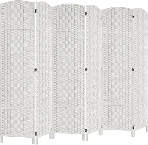 Miniatura 9 de Divisor de ambientes alto de fibra tejida de 6 pies de RHF Mocha oscuro