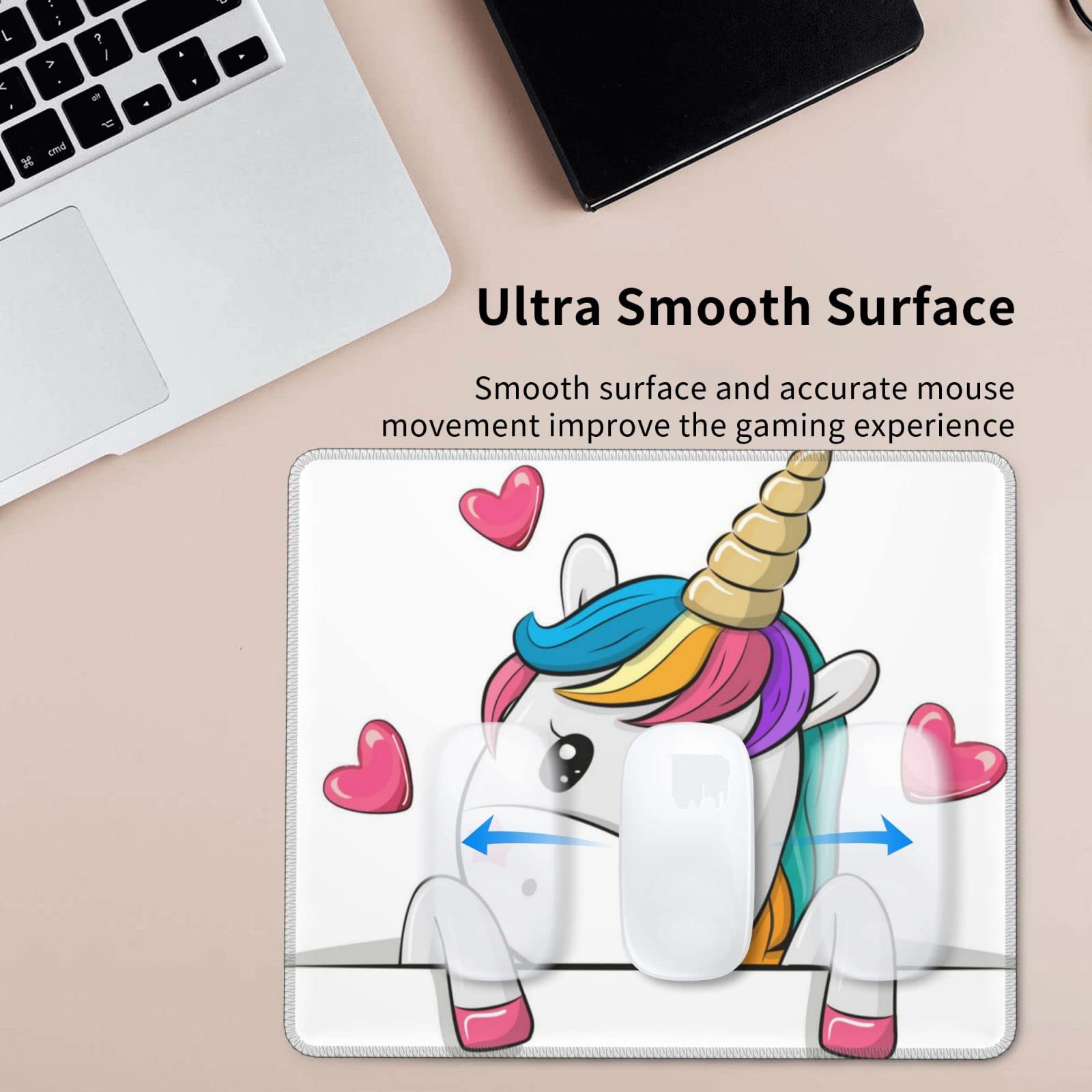 Tappetino da scrivania con unicorno esteso antiscivolo base in gomma grande tappetino da gioco per tastiera Gaming Laptop Desktop