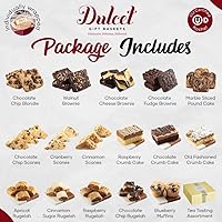 Vista 5 de Dulcet Gift Baskets Muestra de té de hierbas y galletas - bollos, pastel de migas, magdalenas - vacaciones, cumpleaños, condolencias, mejorarse