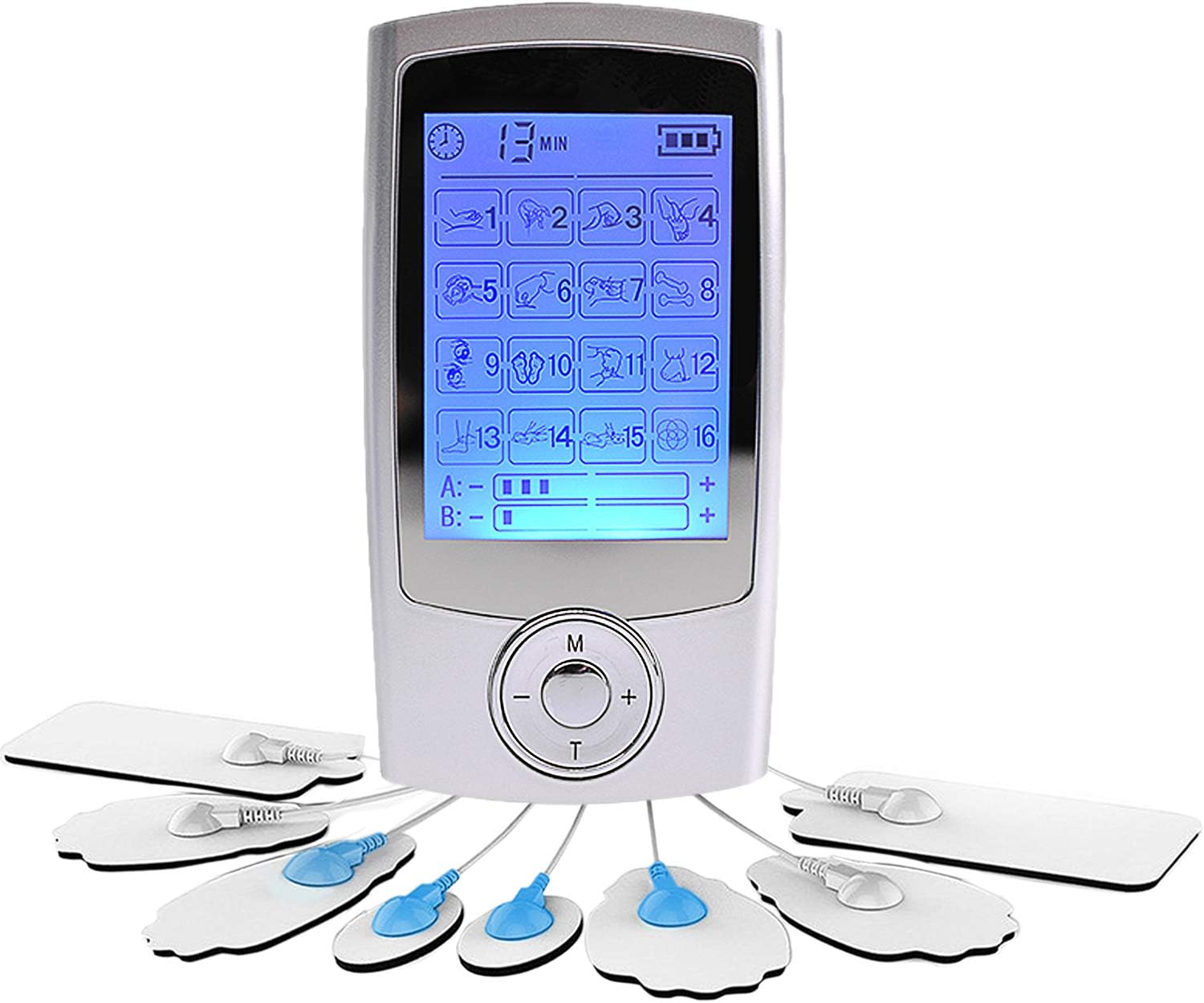 Tens Machine Muscle Stimulator Rechargeable Digital Therapy Full Body