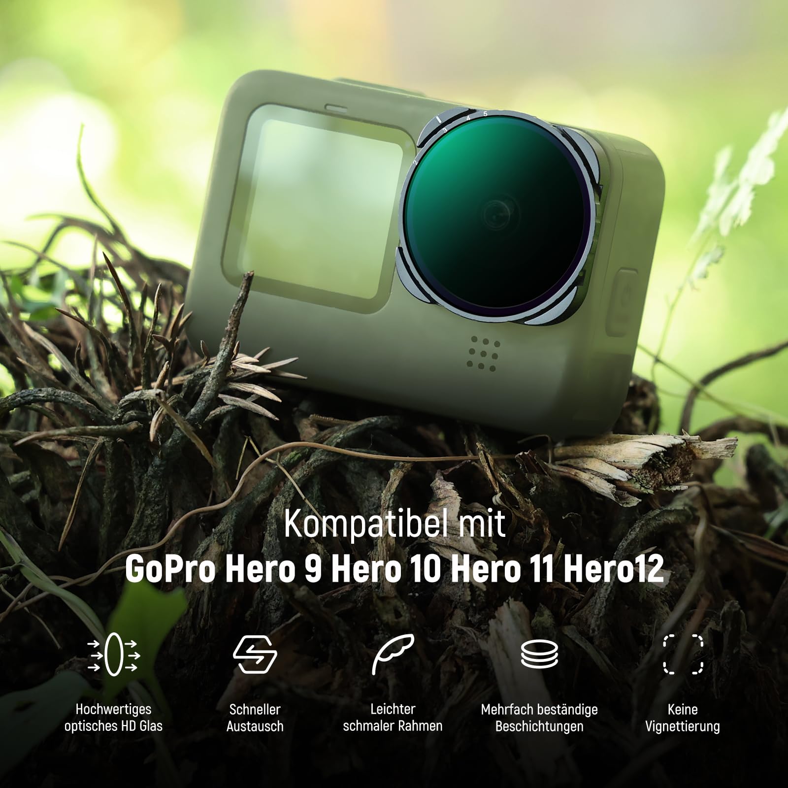 Kit De Accesorios Para Camara Gopro Hero12 Hero11 Hero10 Hero9 Black
