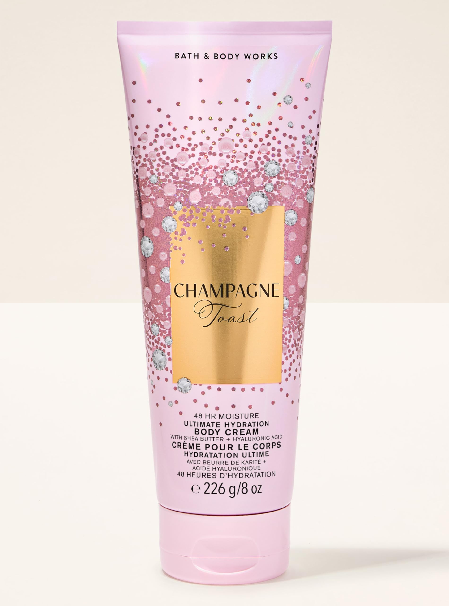 Bath & Body Works Champagne Toast Ultimate Hydration Body Cream (Shea Butter + Hyaluronic Acid) | 226 g / 8 oz | 48Hr Moisture | Fragrance - Fruity & Bright | Gender - Women-image-41