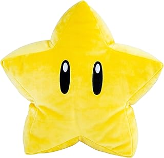 Club Mocchi Mocchi- Super Mario Plush - Super Star Plushie - Squishy Collectible Mario Toys and Plushies - 15 inch
