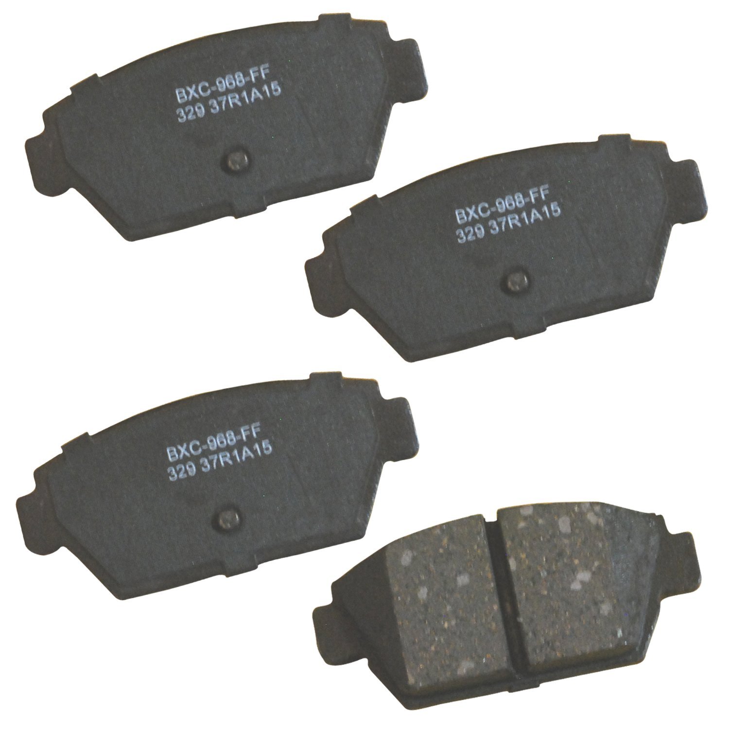 Bendix Premium SBC329 Ceramic Rear Brake Pads for Select Models Dodge GTX, Colt, Eagle Summit, Talon, Mitsubishi Eclipse, Galant, Mirage, Plymouth Laser