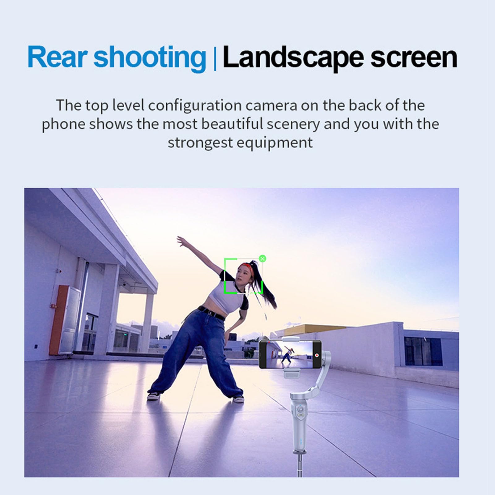 Kit stabilizzatore per smartphone Palmare anti-vibrazione Registrazione video pieghevole a 3 assi con modulo di tracciamento automatico viso AI per Vlogging e streaming live