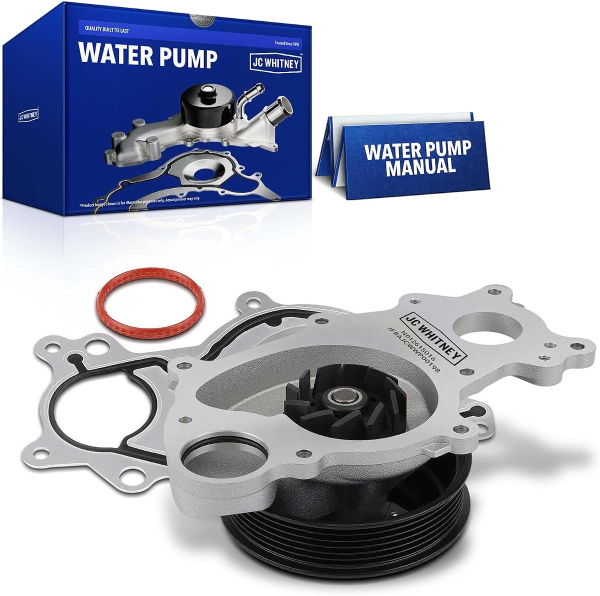 JC Whitney Engine Water Pump with Gasket | Compatible with Ford F-150 11-20, Mustang 11-17, Transit-150 Transit-250 Transit-350 Transit-350 HD 15-19 - 3.3L 3.5L 3.7L