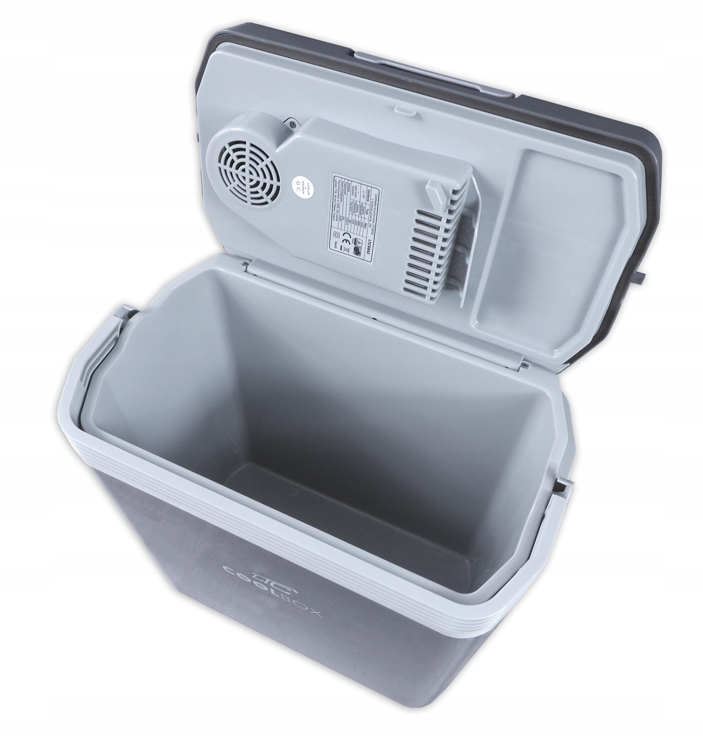 LTC B24 lodówka podróżna CoolBox przenośna lodówka turystyczna 24 l 230 V / 12 V szara
