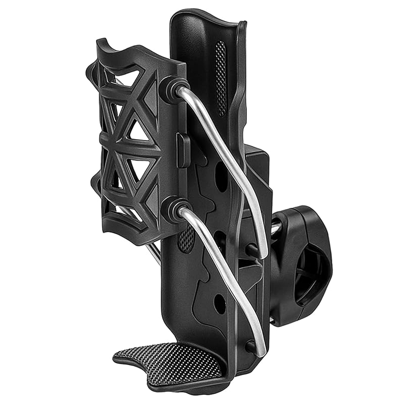 Porta-Copos para Bicicleta e Motocicleta ZILIALAR com Rotação de 360° e Encaixe Ajustável Preto