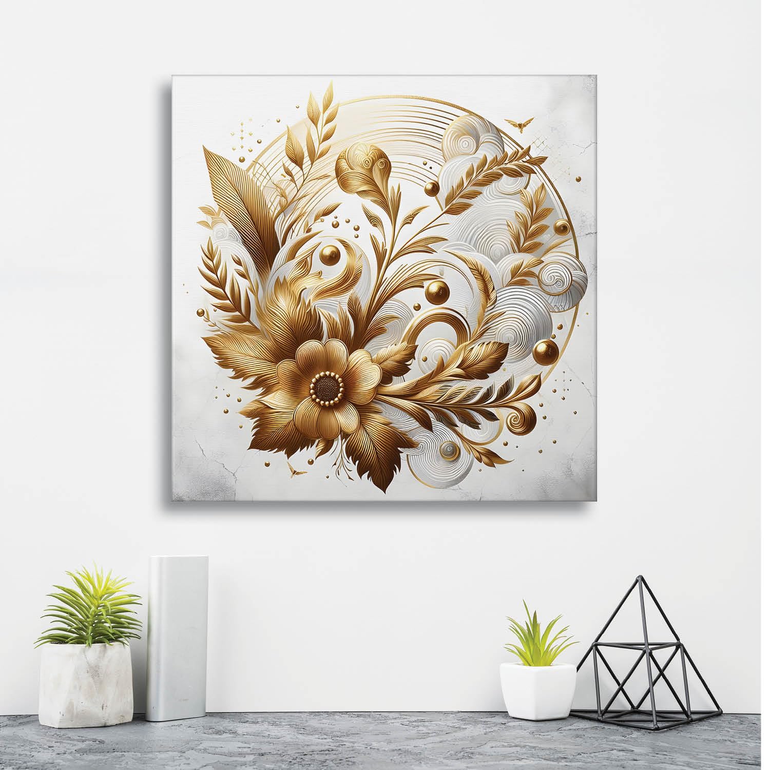 RANDOM Modern Art Canvas Painting Home Décor Wall Painting With Frame For Living Room, Office (RAC-1842) 3