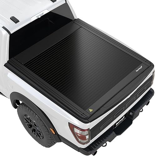 Cubierta rígida retráctil Tonneau Se adapta a la caja de camioneta Ford F-150 2015-2025 de 5.5 pies (66 pulgadas) (incluye RaptorLightning) Diseño