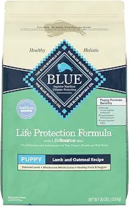 Blue Buffalo Life Protection Formula Natural Puppy Dry Dog Food, Lamb and Oatmeal 30-lb