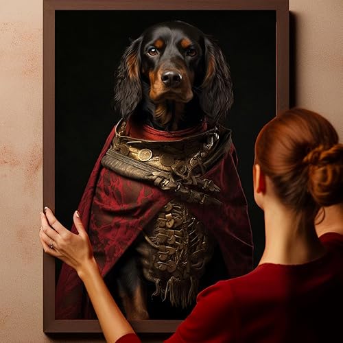 Miniatura 977 de Thuan Chow Chow Retrato de mascota con disfraz real de perro en un disfraz retrato de perro con vestimenta Retrato medieval de mascota retrato