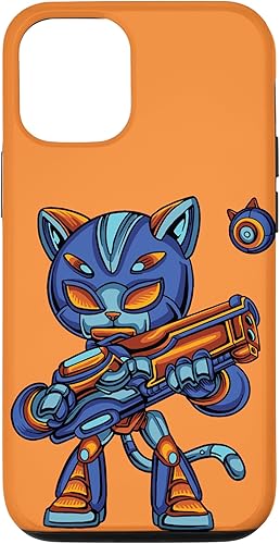 Miniatura 4 de iPhone 13 Pro Max Soldier Alien Cat Robot Outer Space Bright Colorful Cartoon Case