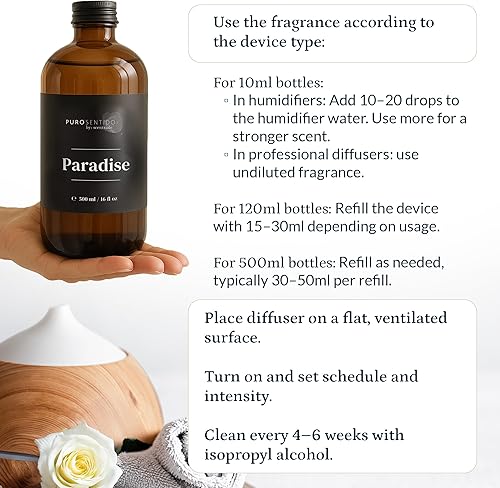 Miniatura 6 de Paradise Fragrance, aceite aromático, repuesto para máquina de difusión de aroma, aceite aromático para difusor de aroma (4 onzas líquidas)