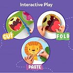 Skillmatics Scissor Skills Activity Book - Snip Snip, 25 Fun Cutting & Creative Activities for Preschoolers, 2 Child-Safe Scissors, Fine Motor Skills, Felt Craft Kit, Gifts for Kids Ages 3, 4, 5, 6, 7