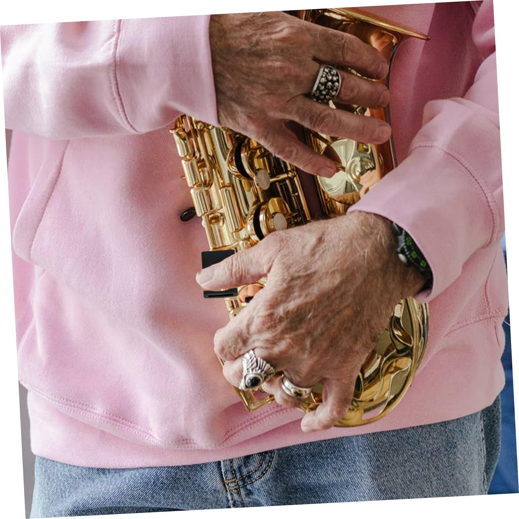 VANZACK 5pcs Saxophone Thumb Rest Support Durable Finger Pads for Comfortable Playing Essential Accessory for Saxophone Musicians Stylish and Compact Design