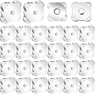 Botones Magnético 30pcs Costura Broches Magnéticos 18 mm Botones a Presión Metalicos Botón DIY Cierre Magnético para Bolsos Ropa Monedero Cazadoras