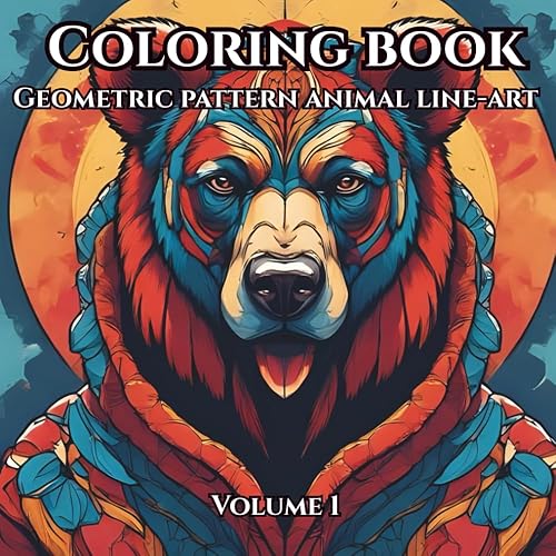 Serene Animals: Minimalist Line Art Coloring Book – Volume 1:
