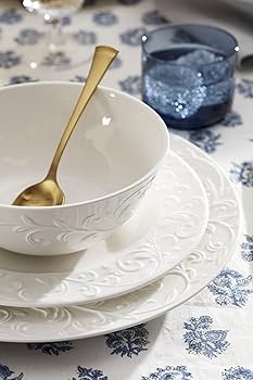 Amazon.com | Lenox 851746 Opal Innocence Carved 16-Piece