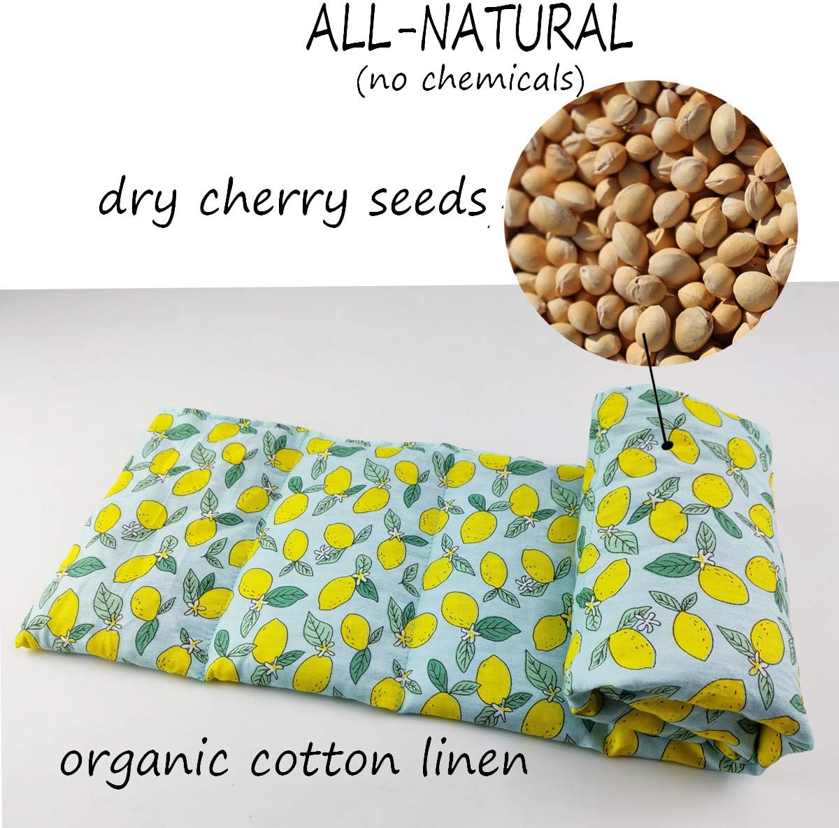 Heating Pads Reusable Microwaveable Natural Heating and Cooling Herbal Pack Hot Cold Therapy (L (6 Seeds)) (Red Plaid L (Wheat))