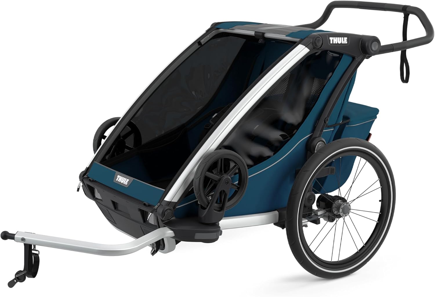Thule Chariot Cross Multisport Trailer & Stroller Double Majolica Blue image 10 of 10 B08P49VKR3