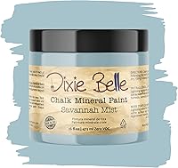 Vista 47 de Dixie Belle Paint Company - Pintura con acabado de tiza para muebles, color blanco lino (Drop Cloth), 8 fl oz, pintura mineral color blanco lino mate