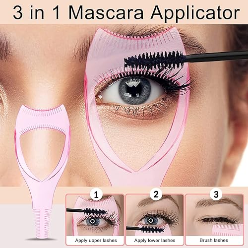 Miniatura 4 de Herramientas 5 en 1 Lash Buddy con separador de pestañas, peine aplicador de pestañas postizas, herramienta de protección de rímel portátil,