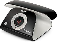 Vista 14 de VTech VS122 DECT 6.0 Teléfono inalámbrico de diseño retro con sistema de contestador, bloqueador inteligente de llamadas y conexión Bluetooth a