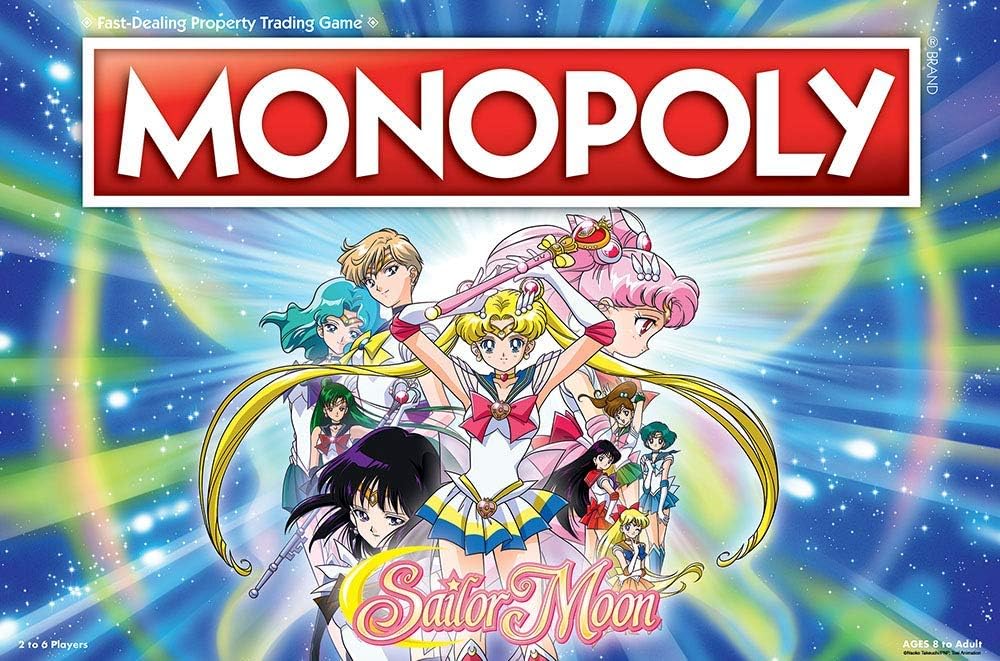 Monopoly Sailor Moon Board Game | Based on the Popular Anime TV Show | Custom Tokens, Money and Game Board | Officially Licensed Merchandise