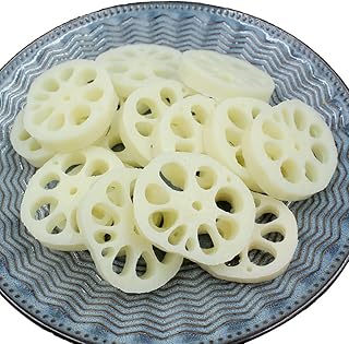 PsajfzZ 6 PCS Artificial Lotus Root Slice Fake Vegetable Slices Decoration Photography Props