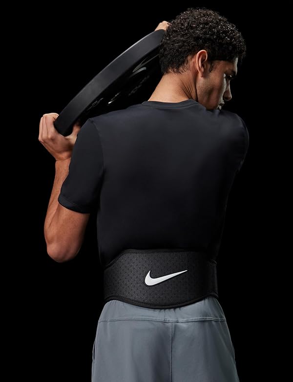 NIKE STRENGTH TRAINING BELT 3.0 XL BLACK/BLACK/WHITE by Nike - Image 2