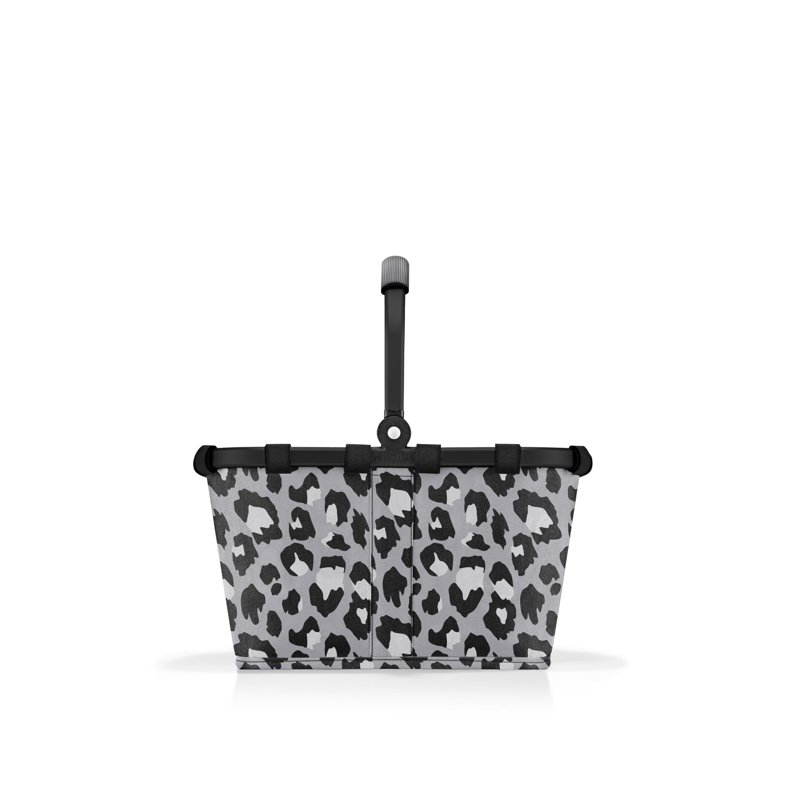 reisenthel carrybag XS leo nero – Stabiler Einkaufskorb mit praktischer Innentasche – Elegantes und wasserabweisendes Design