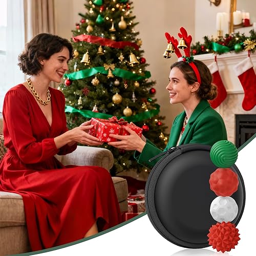 Miniatura 69 de BUSOHA Bolas de silicona para la ansiedad, paquete de 4 juguetes para adultos, juguetes sensoriales para adultos, adolescentes, regalos para calmar