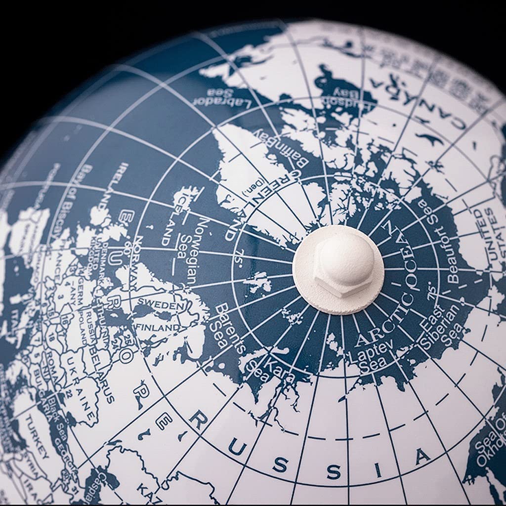 Najbardziej praktyczny globus 5,5 inch magnetische desktop-wereldbol met geverfde metalen standaard Perfecte aardrijkskundebol voor bureau- of klasinrichting Inspirujące prezenty logiczne