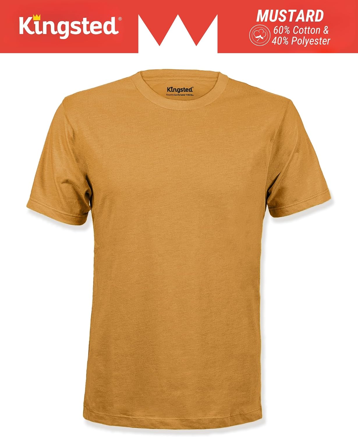  Mens T-Shirts - Soft & Comfy Cotton Blend - Classic Fit Tee Shirts thumbnail