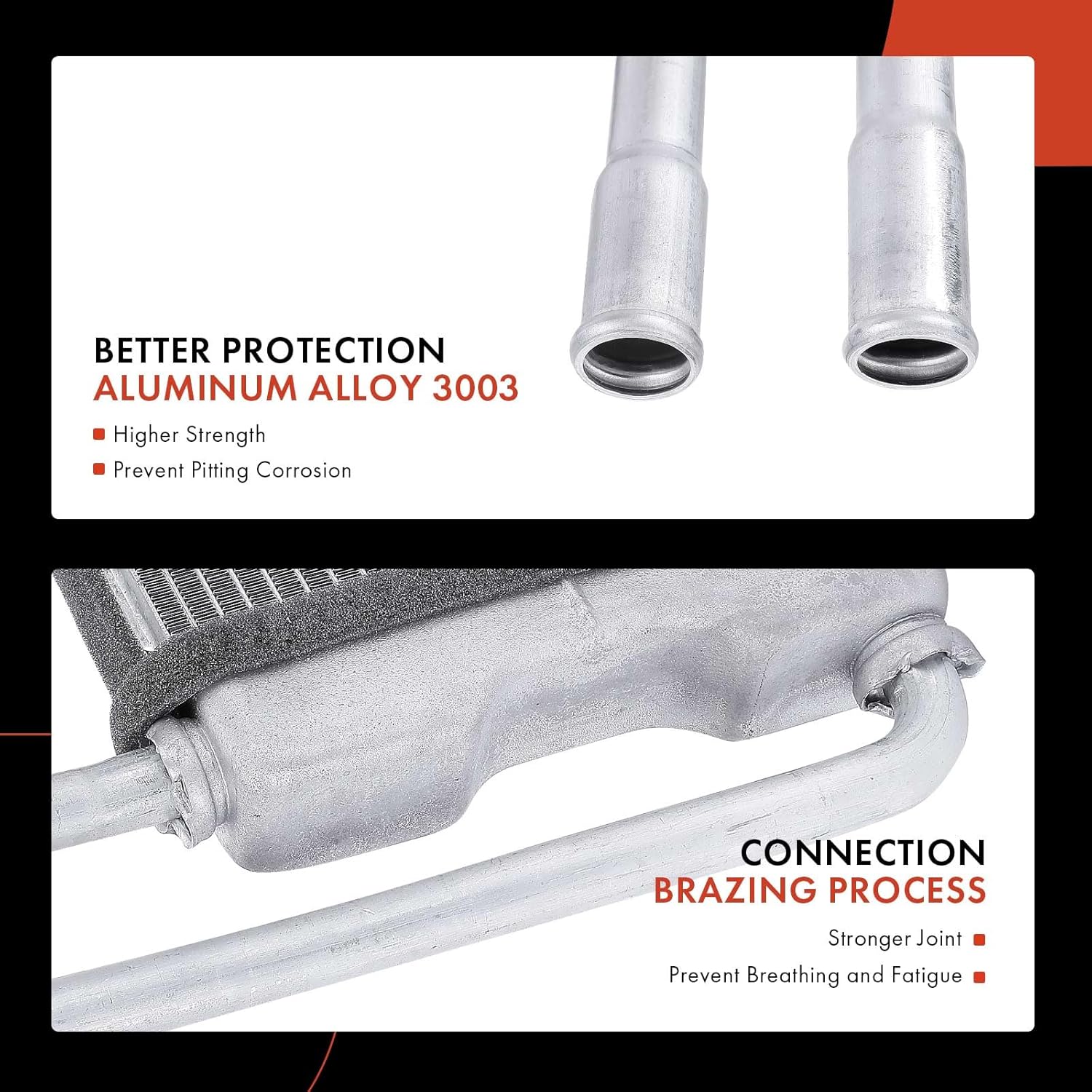 A-Premium HVAC Heater Core Compatible with - 1991-2005 - Chevrolet Astro & GMC Safari, Rear