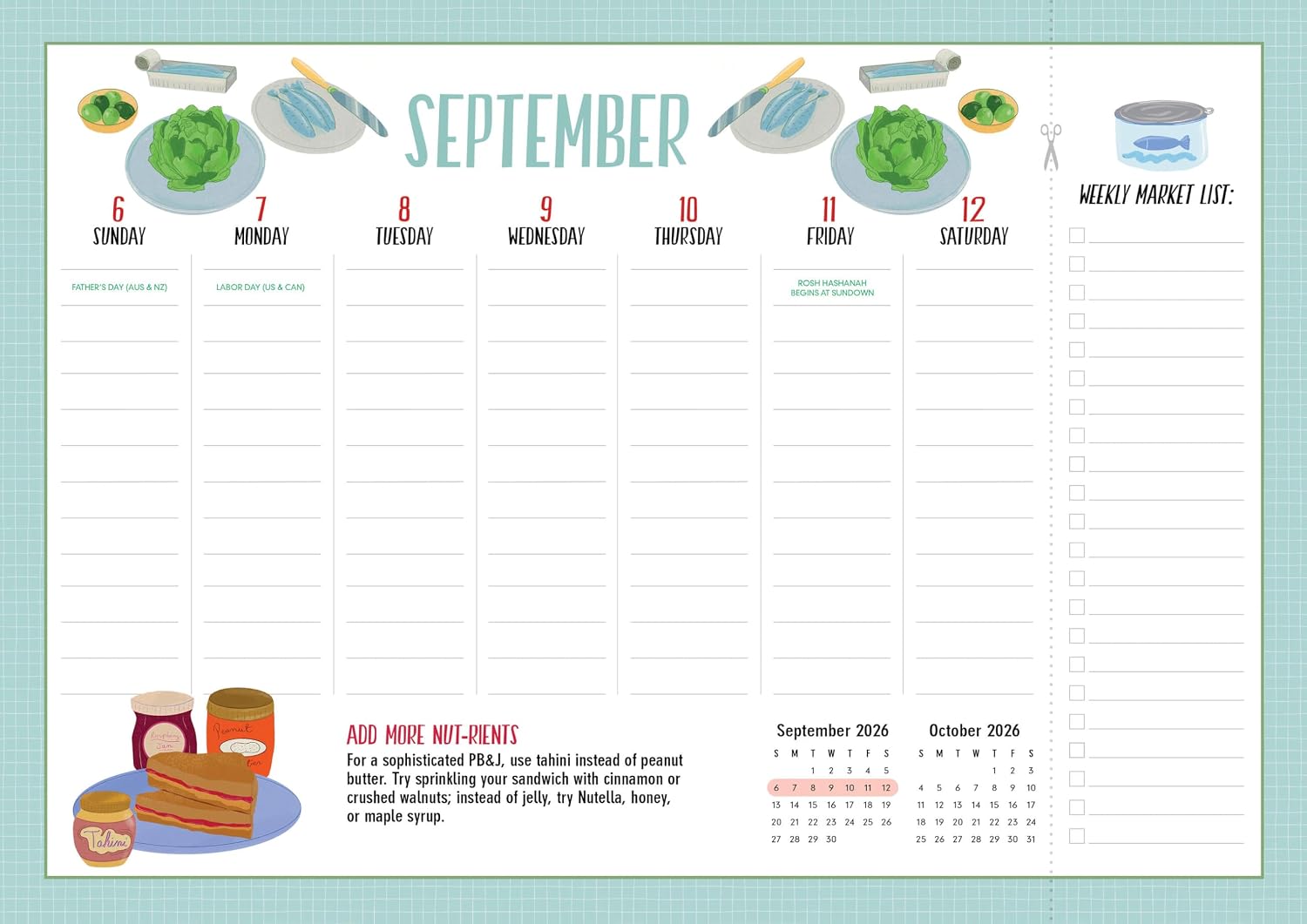 The Kitchen Companion Page-A-Week Calendar 2027: It's Magnetic! Perfect for the Fridge, Wall, or Desk image 4
