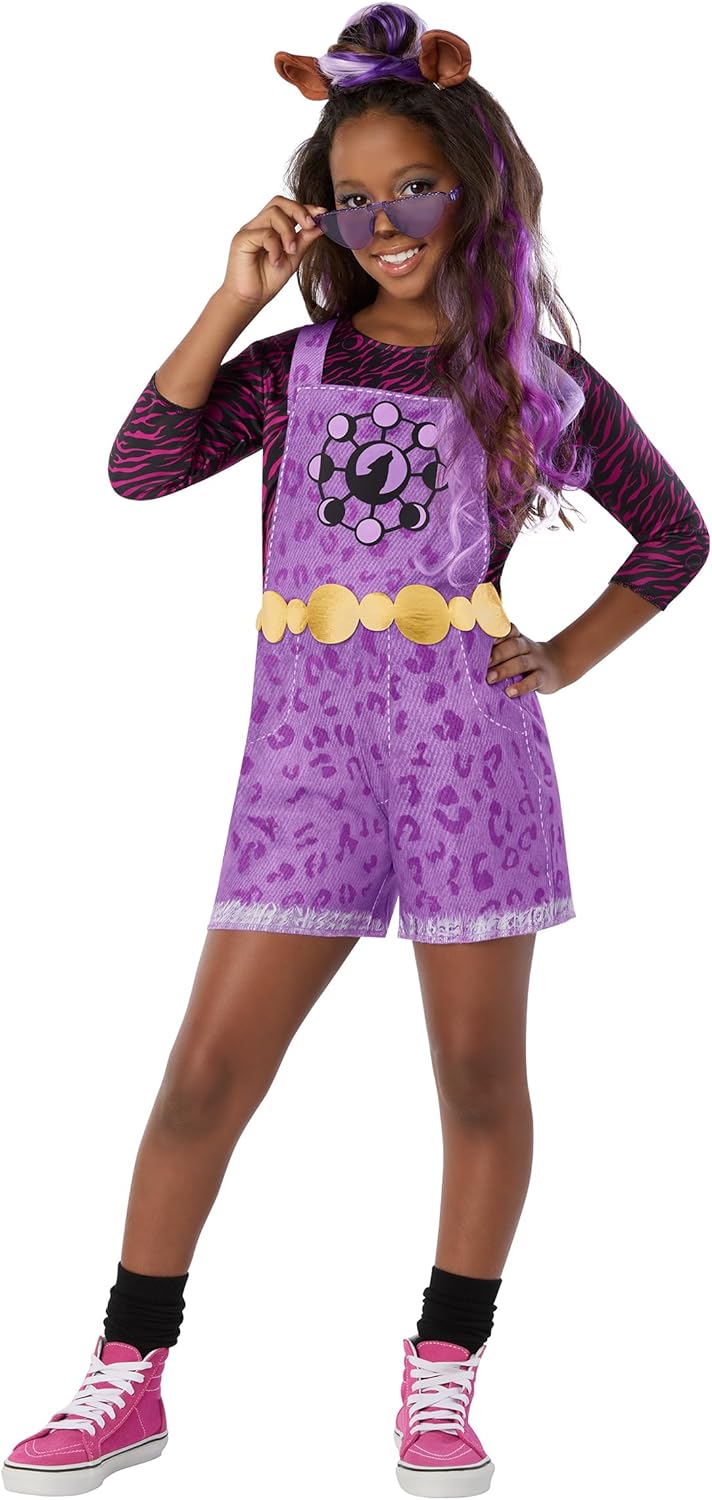Spirit Halloween Kids Monster High Clawdeen Costume | Officially Licensed | Monster High Outfit | Werewolf Costume