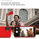 YATWIN Silicone Back Case for iPhone 16 Plus, Soft-Touch Phone Back Cover for Apple iPhone 16 Plus - Red gallery image
