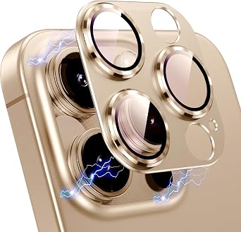 Korecase for iPhone 16 Pro Max/16 Pro Camera Lens Protector, Gold, 2 Pack