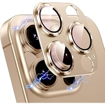 Korecase for iPhone 16 Pro Max/16 Pro Camera Lens Protector, Gold, 2 Pack