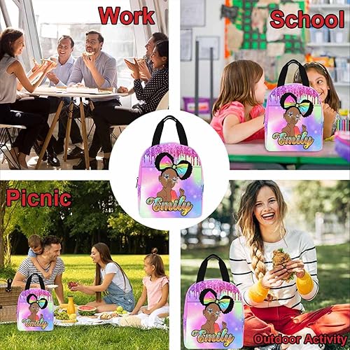 Miniatura 7 de InterestPrint Mochila personalizada para niños, jugador de fútbol americano, bandera americana, con nombre personalizado, mochila para estudiante,
